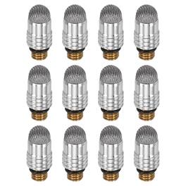 Unique Bargains - 12pcs 6mm Fiber Tips with External Thread for Capacitive Stylus Pen Replacement - Gray