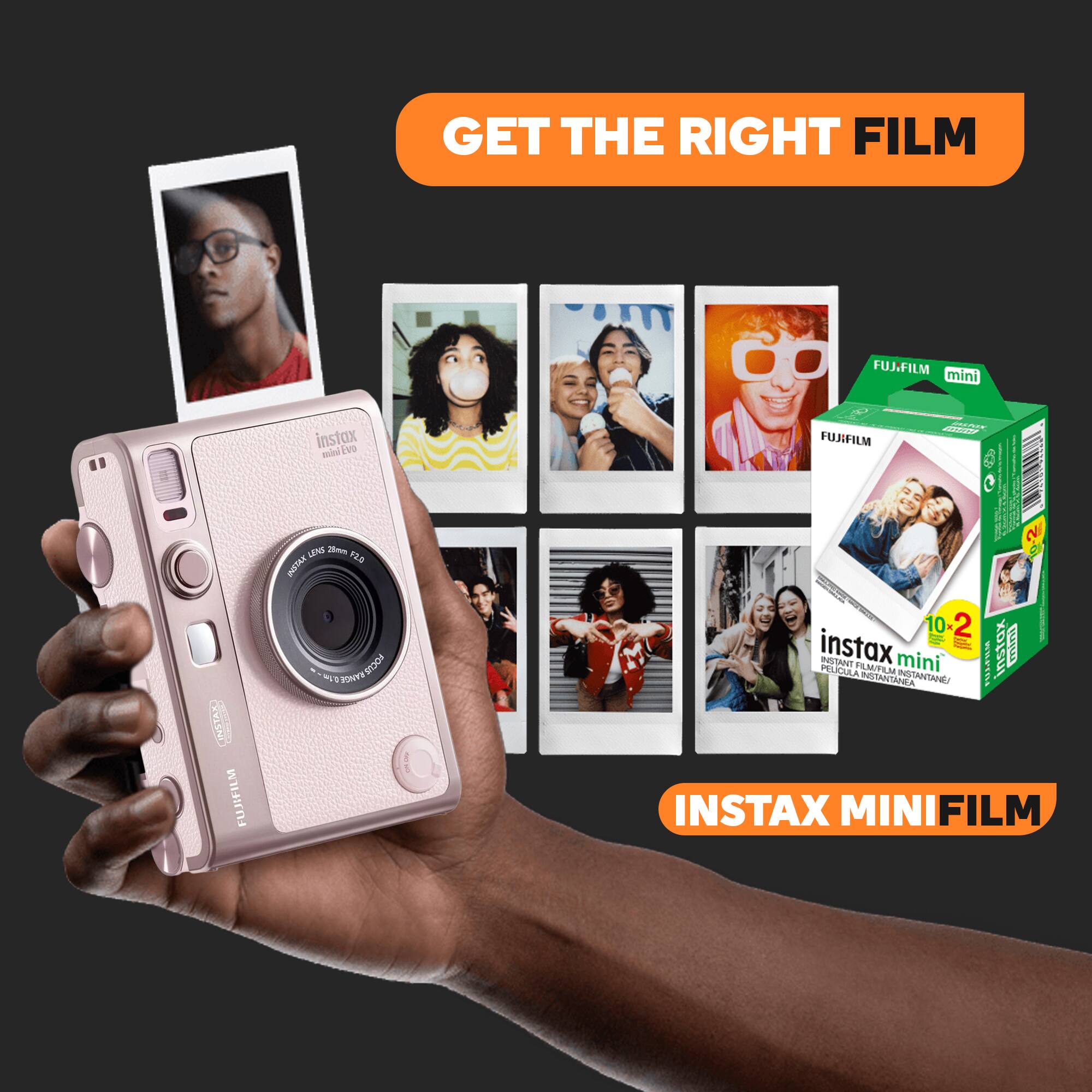 GET THE RIGHT FILM  
FUJIFILM mini instax i00  
FUJIFILM ASST | 0 E | Vaa S 6 ERVICS  
FUJIFILM BOO4 a PONT 10 2 - mini instax - instax  
ETAN PELICULA FILM/FIM mini INSTANTANE  
INSTANTANLA INSTAX MINIFILM