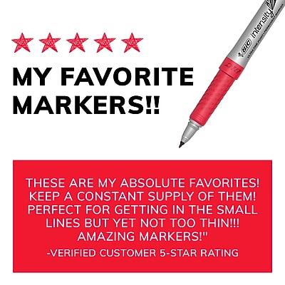 BIC intensity MY FAVORITE BIG MARKERS!!
THESE ARE MY ABSOLUTE FAVORITES! KEEP A CONSTANT SUPPLY OF THEM! PERFECT FOR GETTING IN THE SMALL LINES BUT YET NOT TOO THIN!!! AMAZING MARKERS!" -VERIFIED CUSTOMER 5-STAR RATING
