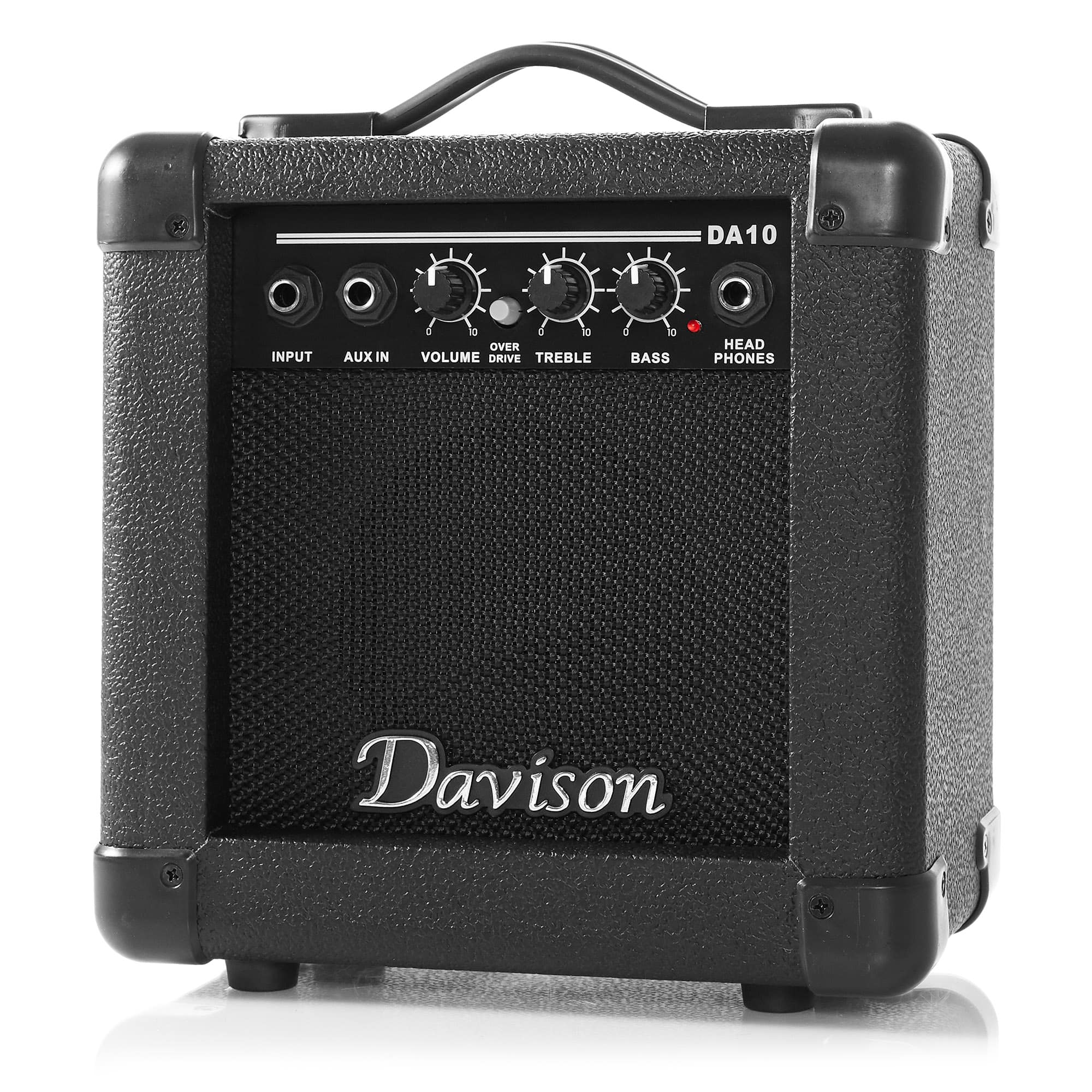 Davison Guitars - 10-Watt Electric Guitar Amplifier - 10W Amp for Musical Instruments - Black