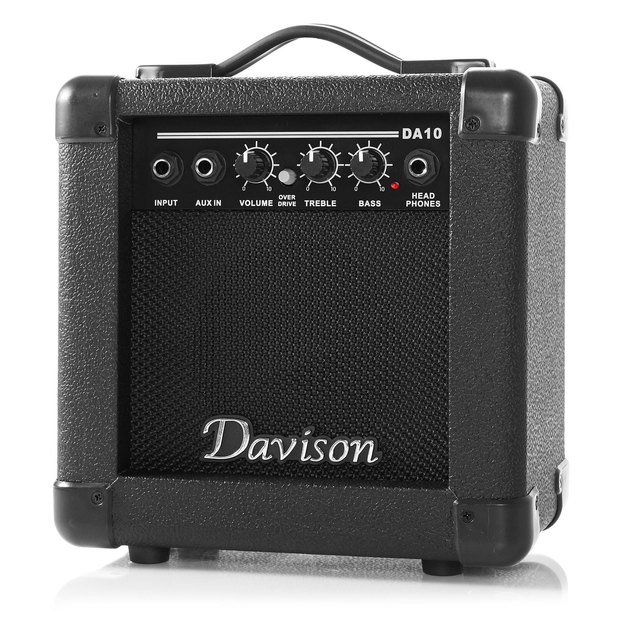 DA10  
INPUT AUX IN  
VOLUME OVER DRIVE TREBLE BASS  
HEAD PHONES  
Davison