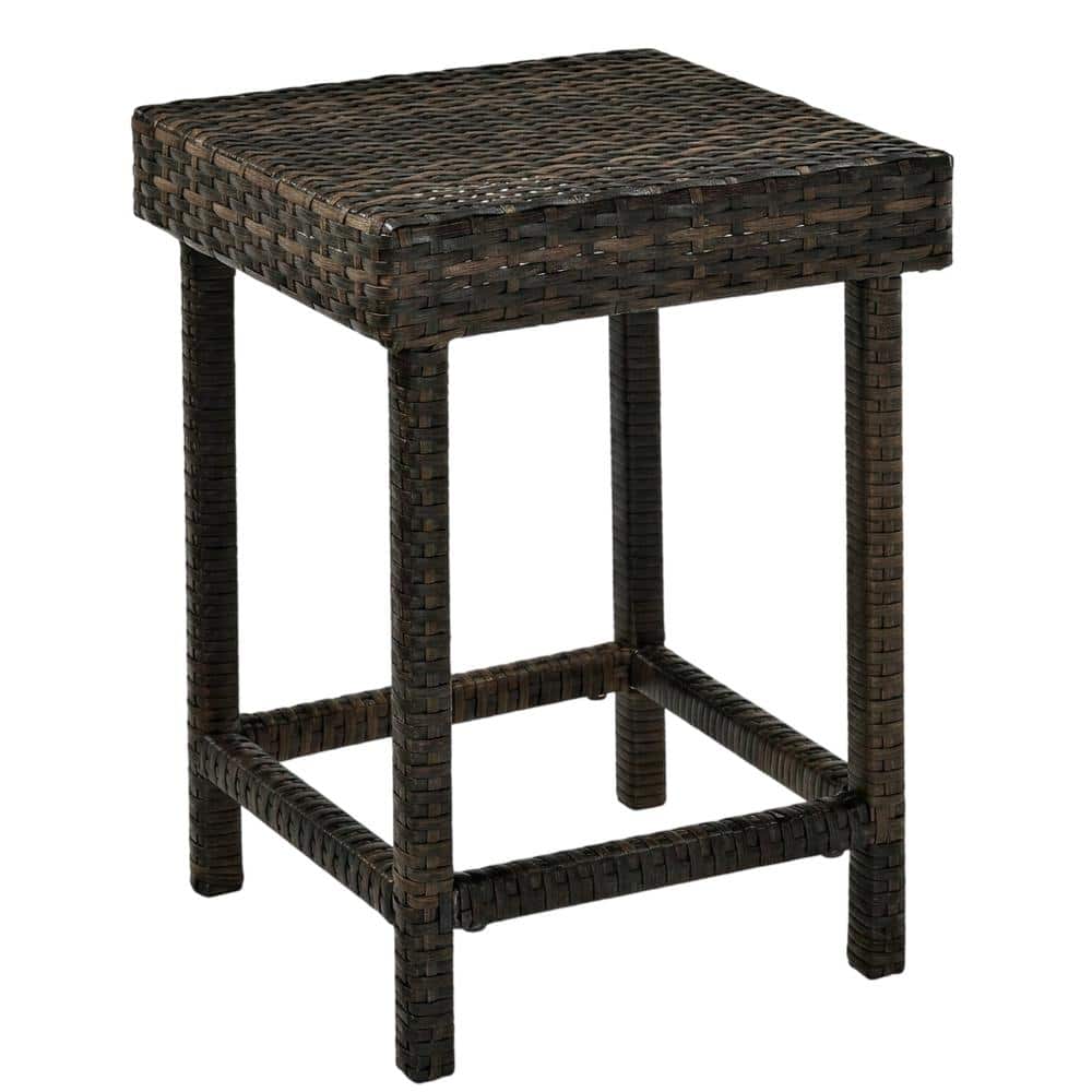 Outdoor Escape - Wicker Bar Stools Set of 2 for Patio - Brown