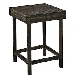 Outdoor Escape - Wicker Bar Stools Set of 2 for Patio - Brown