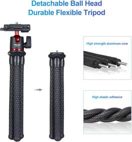 Schertz - Mini Flexible Camera Tripod with Hidden Phone Holder - Black and Red