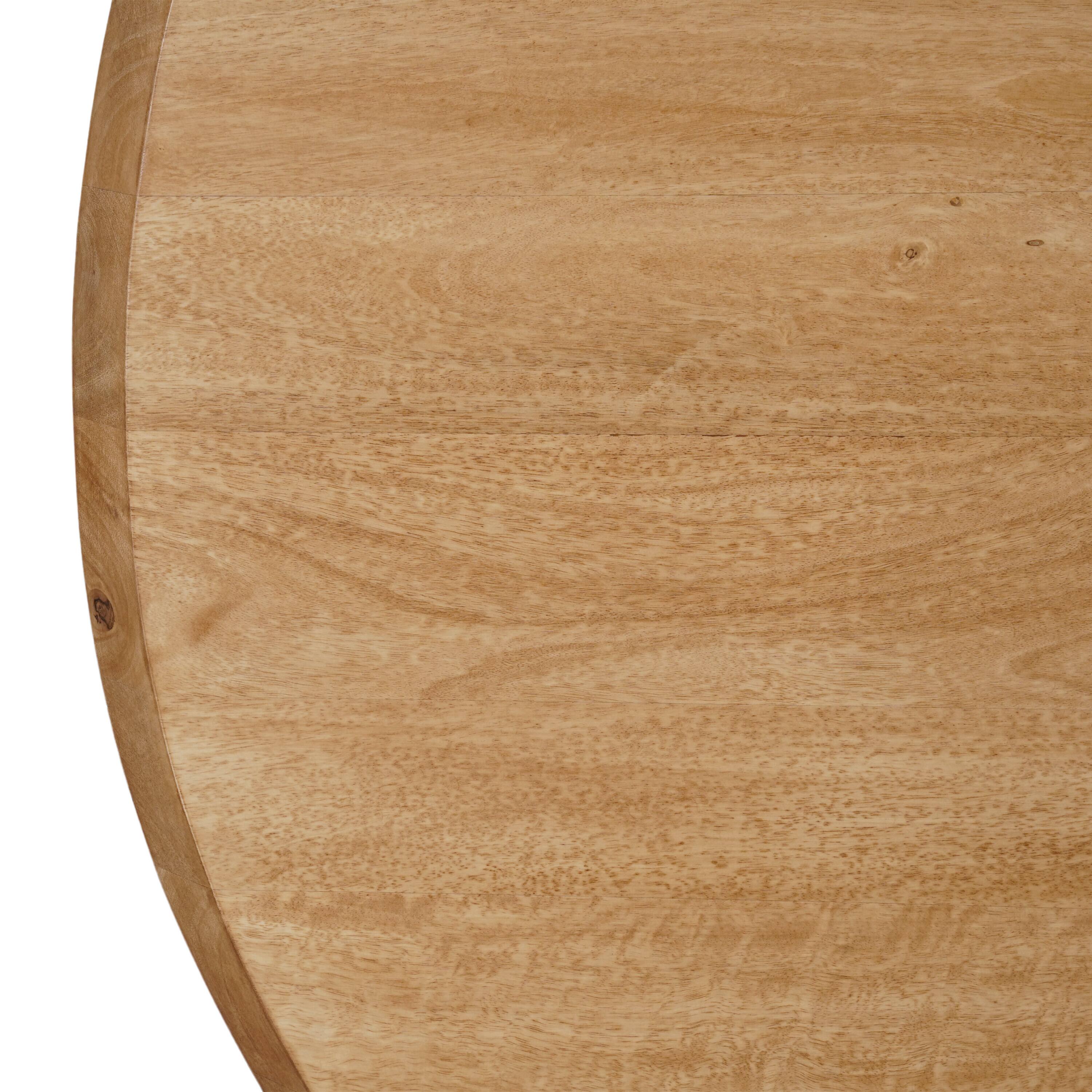 Alt View 5. Manhattan Lane - Dining Table, 48 Inch Round Top, 4 Column Pillar Legs - Natural Brown.