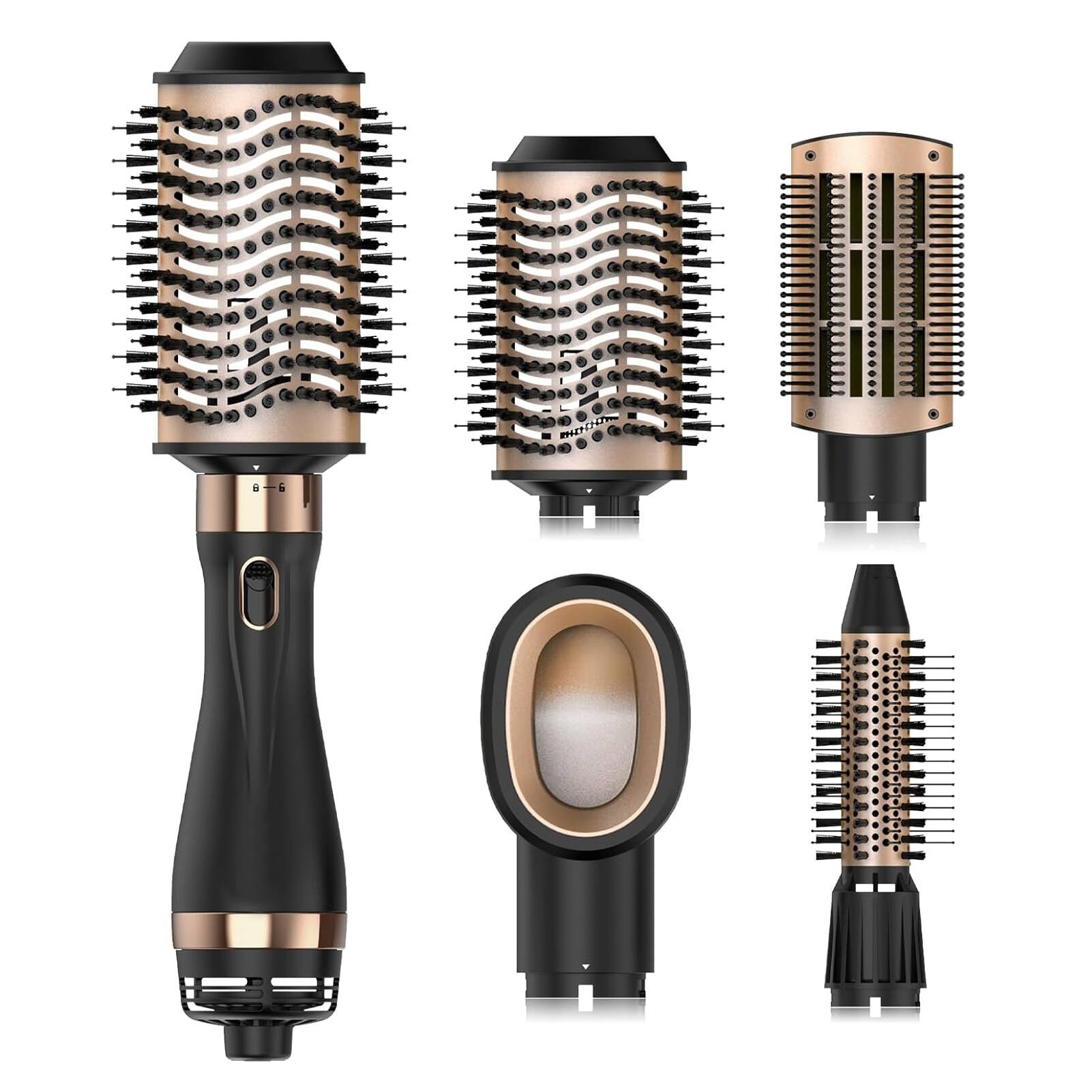 Front. Natrial - Hair Dryer Brush Blow Dryer Brush in One Hot Air Brush for Drying and Straightening, Volumizer Multi-Styler Smooth Curls.