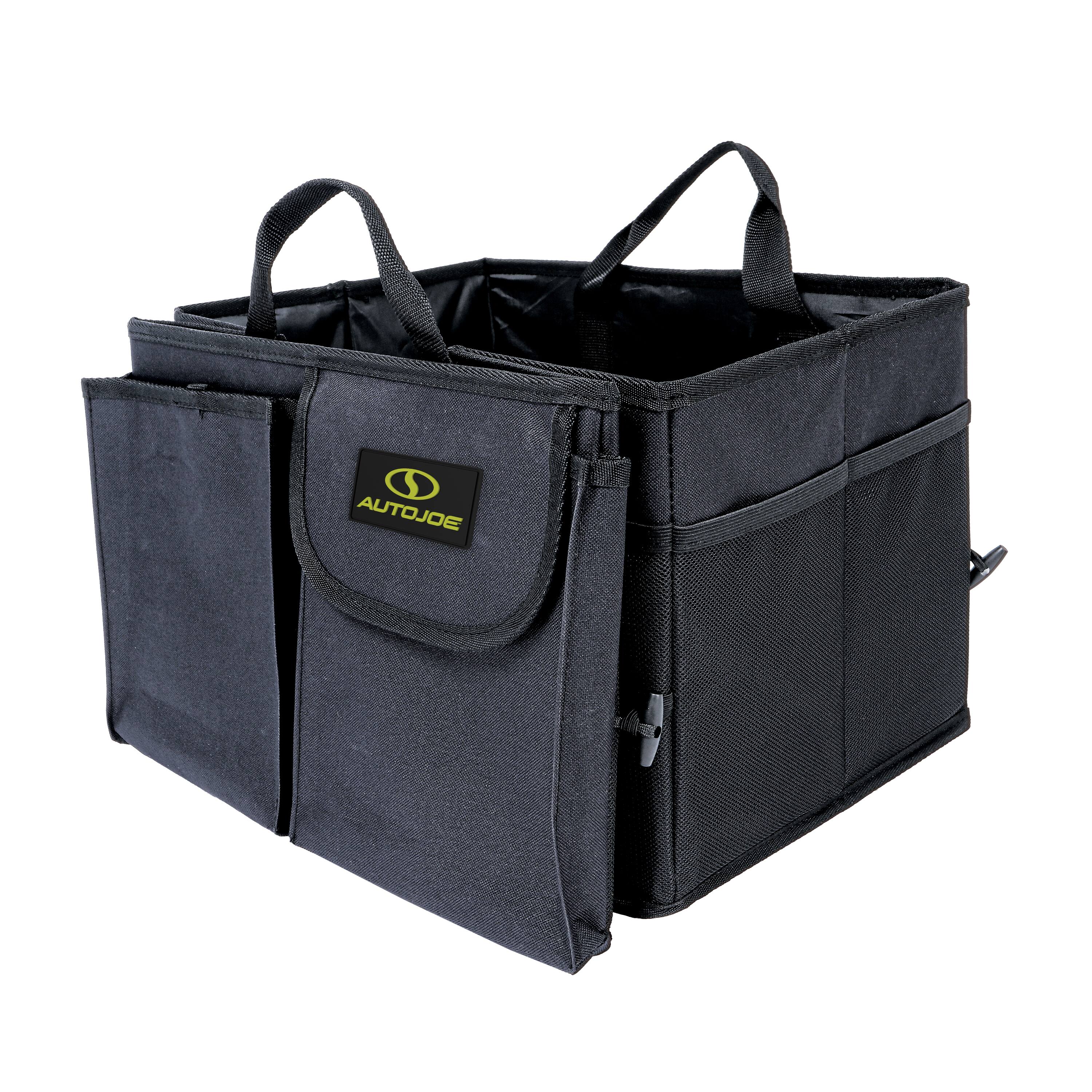 Left. Sun Joe - Collapsible Auto Storage Organizer - Black.