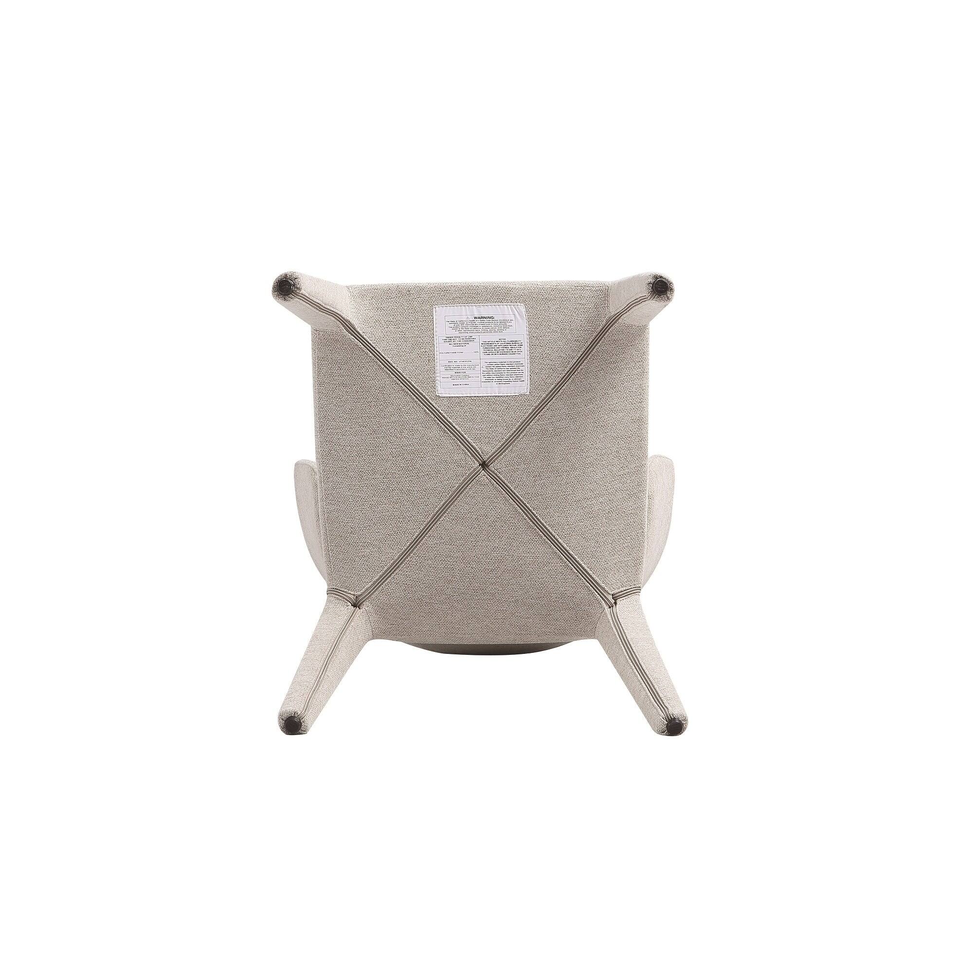 Alt View 6. Manhattan Comfort - Conrad Mid-Century Modern Upholstered Dining Chair - Set of 2 - Wheat.