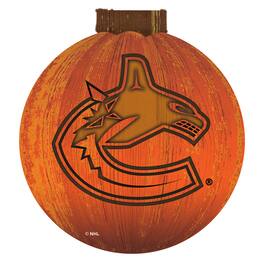 Fan Creations - Vancouver Canucks 12'' Pumpkin Sign - Orange