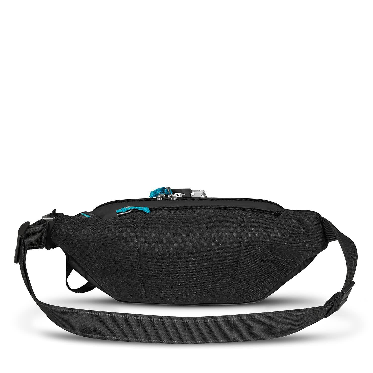 Left. Pacsafe - Eco Anti Theft Waist Pack (ECONYL Black) - ECONYL Black.