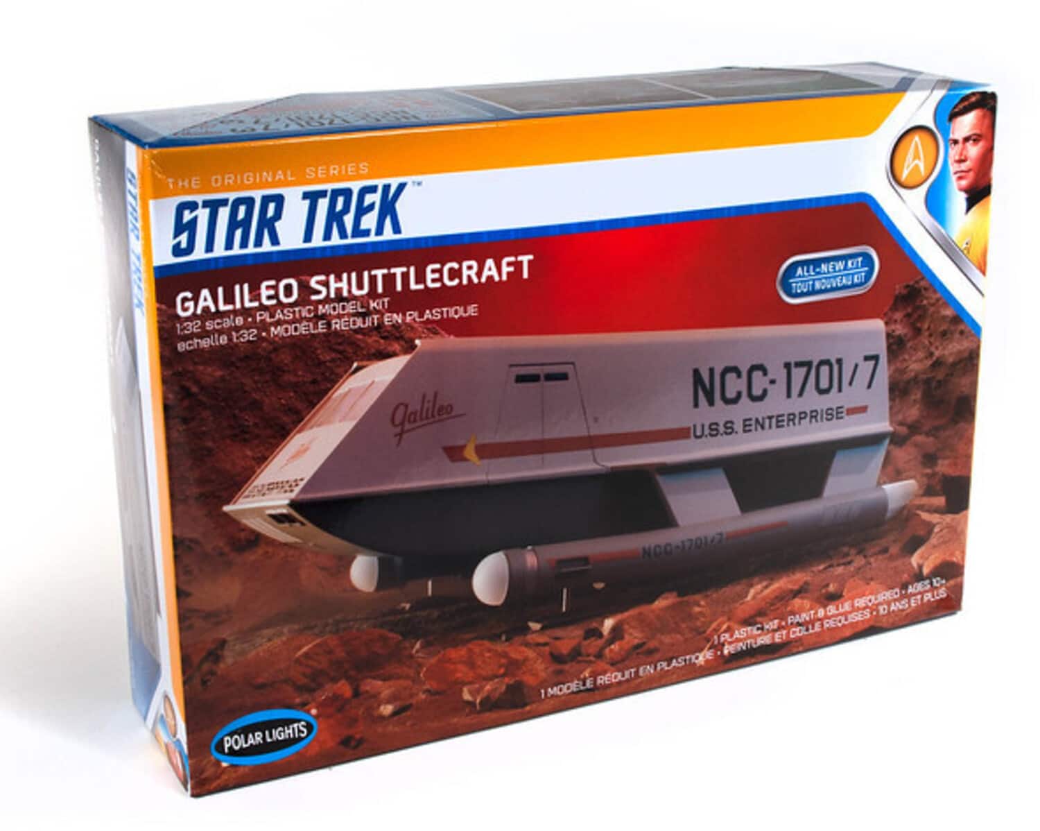 PopMarket - Star Trek Galileo Shuttle Polar Lights Model Kit - COLLECTIBLES - Multicolor