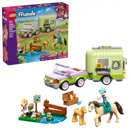 F4 16 CO | - - - Friends LEGO Friends - 7+ - 42695 Horse Airy - Balry Fnal Fraiar 279 pcs/pzs BES - - d - - - - Bapper - 4 mia Atoes Mewny