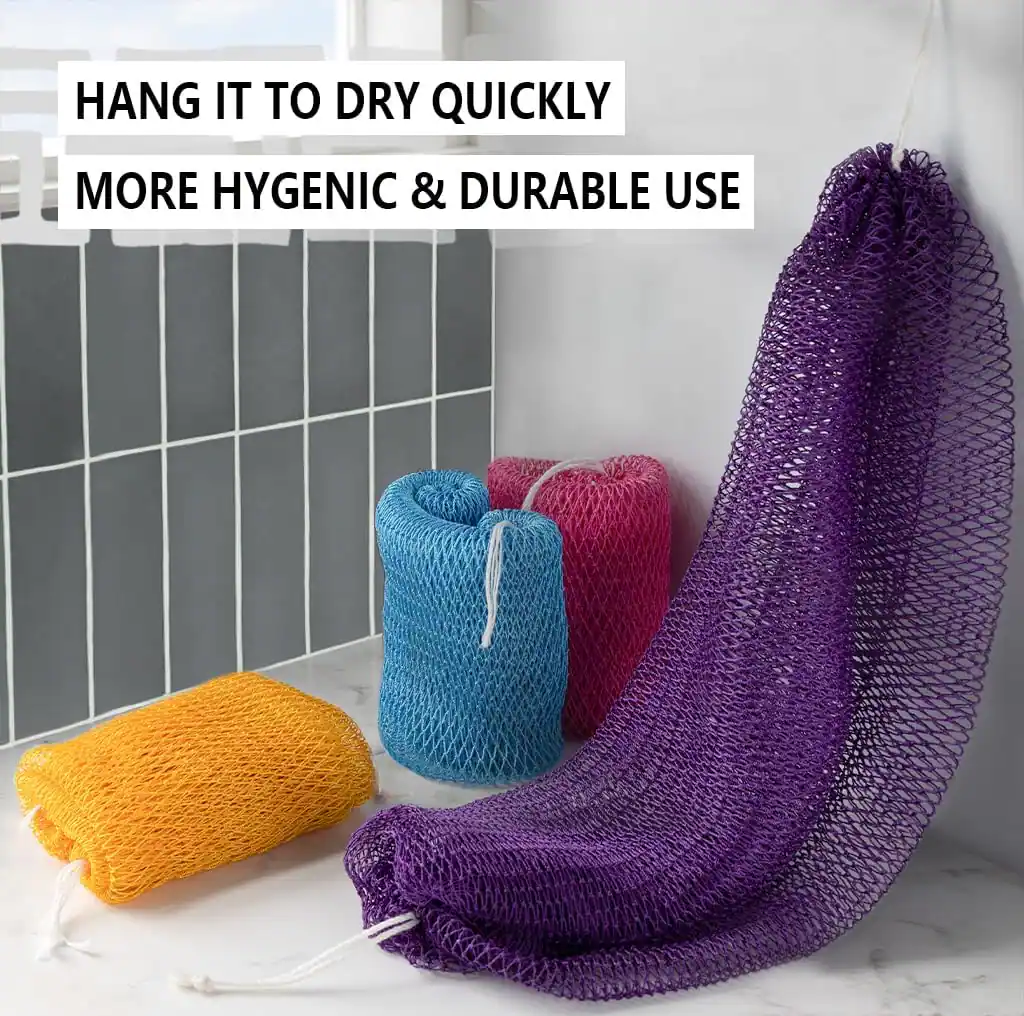 HANG IT TO DRY QUICKLY  
MORE HYGENIC & DURABLE USE
