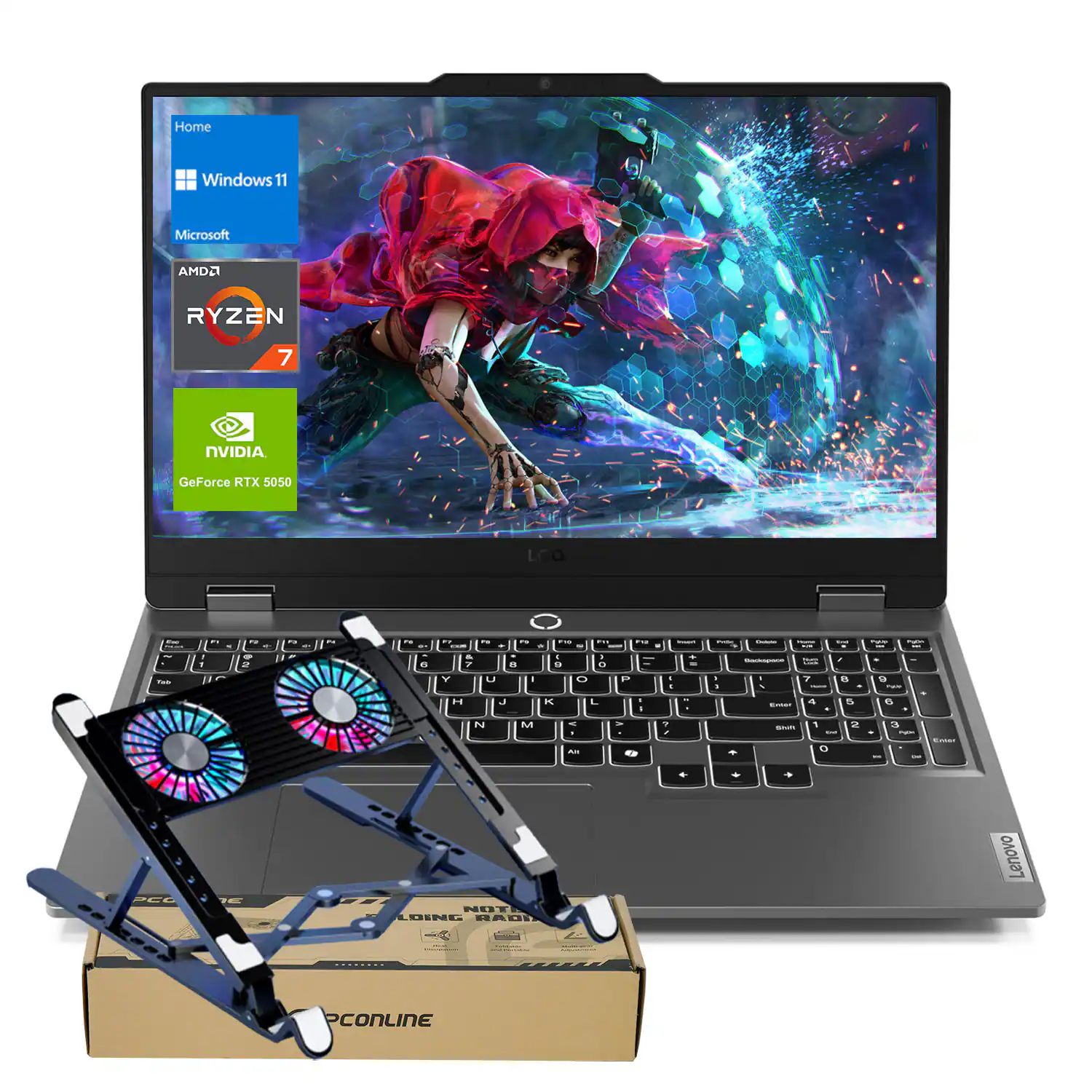 Home  
Windows 11  
Microsoft  
AMD Ryzen 7  
NVIDIA GeForce RTX 5050  
Lenovo  
PCONLINE