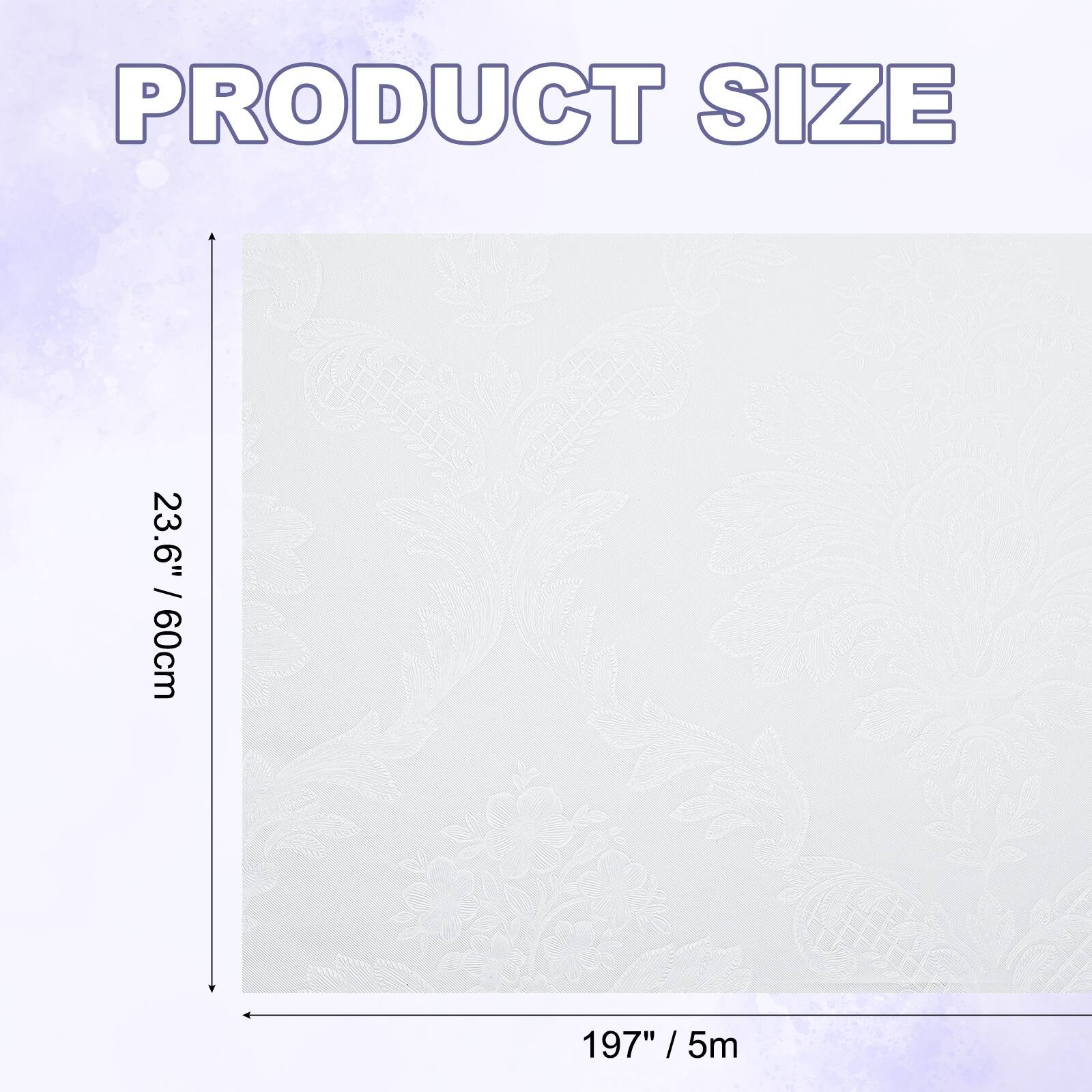 PRODUCT SIZE  
23.6" / 60cm  
197" / 5m