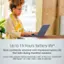 Up to 19 hours battery life* Work confidently wherever with impressive battery life that lasts during marathon sessions. *Local video playback battery benchmark: Dell 14 Plus 2-in-1 tested with TM AMD Ryzen AI 5 340, FHD+, 16GB, 512GB SSD.