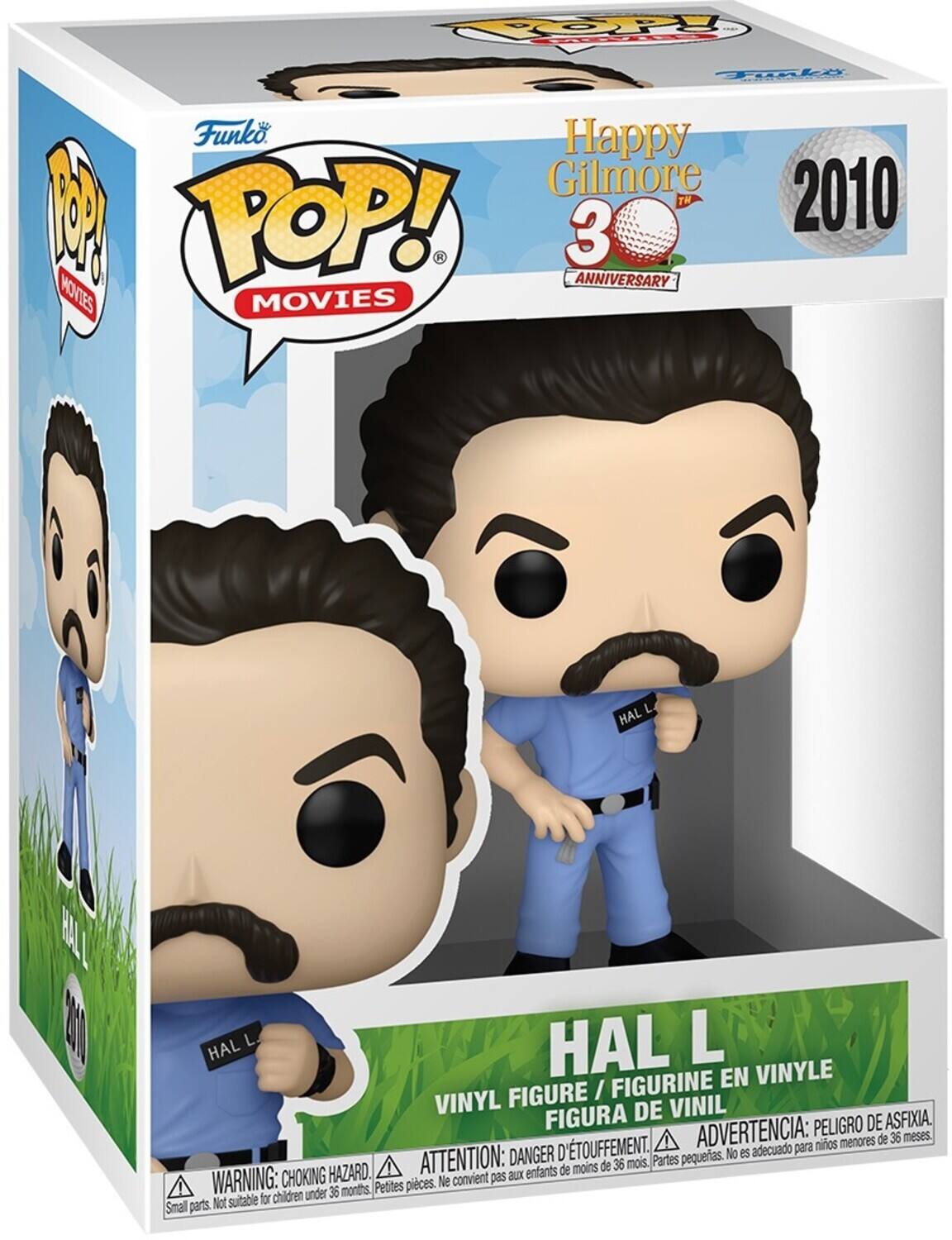 POOPY Tinke Funko Happy Gilmore 2010 3rd ANNIVERSARY MOVIES L HAL L HAL L FIGURINE EN VINYLE FIGURE / VINYL DE VINIL FIGURA ADVERTENCIA: PELIGRO DE ASFIXIA menores de 36 meses. D'TOUFFEMENT. adecuado para nios DANGER pequeras. No es HAZARD. ATTENTION: aux enfants de moins de 36 mois Partes WARNING: CHOKING Petites pieces. Ne convient pas children under 36 months Not suitable for Smal parts.