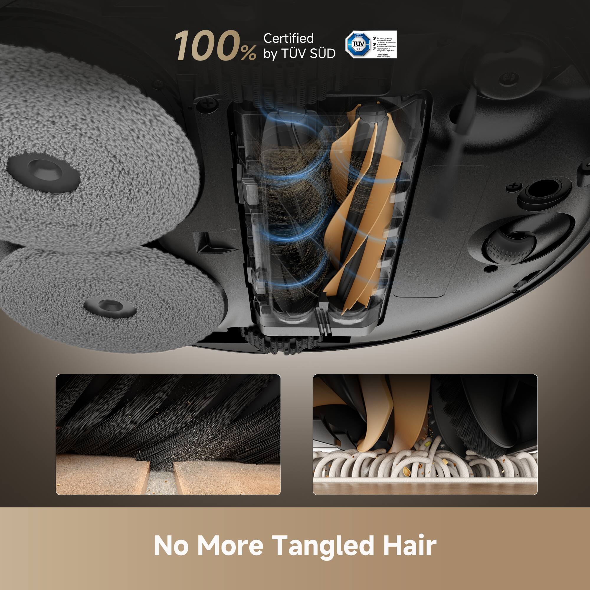 Certified 100% by TÜV SÜD

No More Tangled Hair