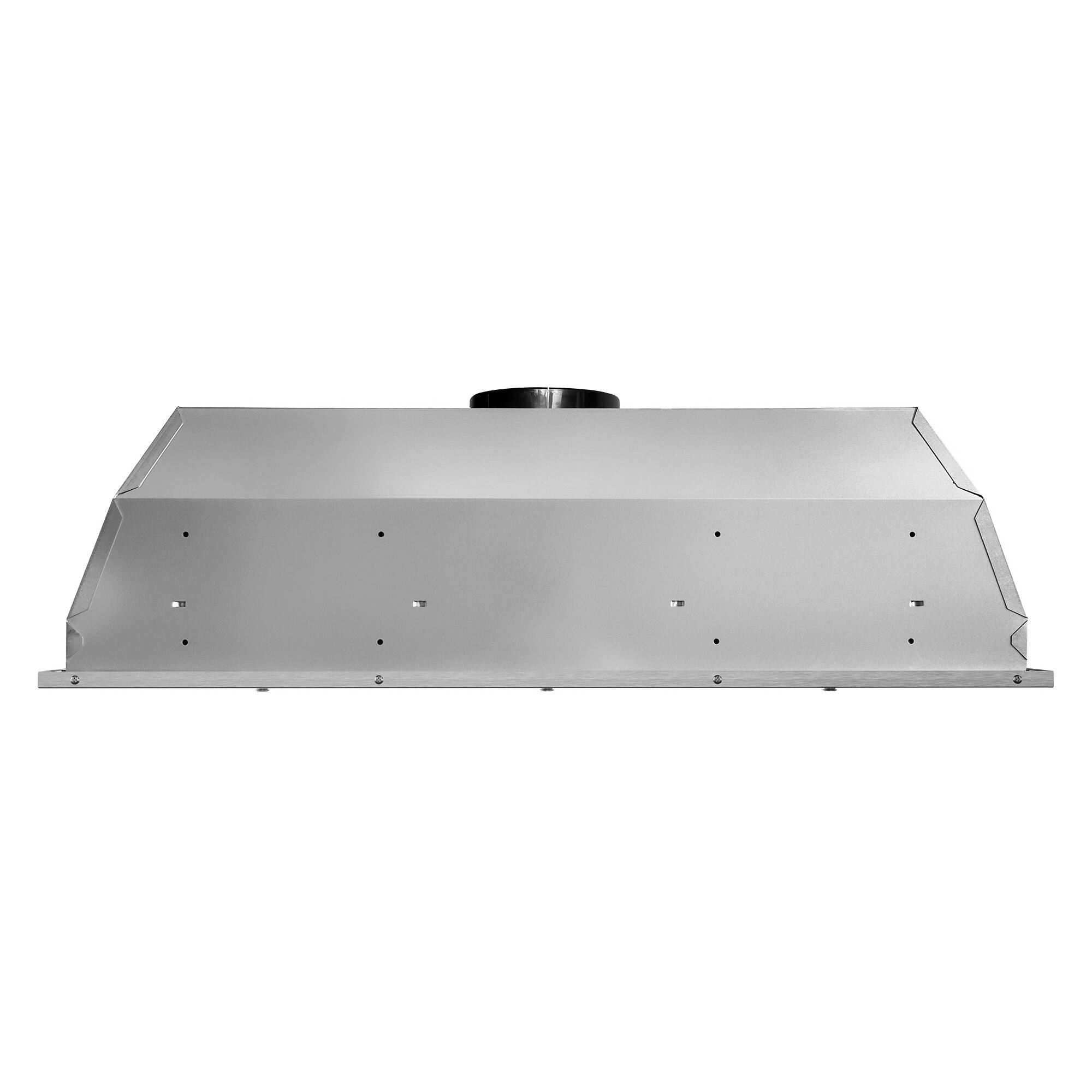 Alt View 4. COSMO - COS-36IRHS 36 in. Lumin Collection 380 CFM Ducted Insert Range Hood, Touch Controls, LED Lights - Stainless Steel.