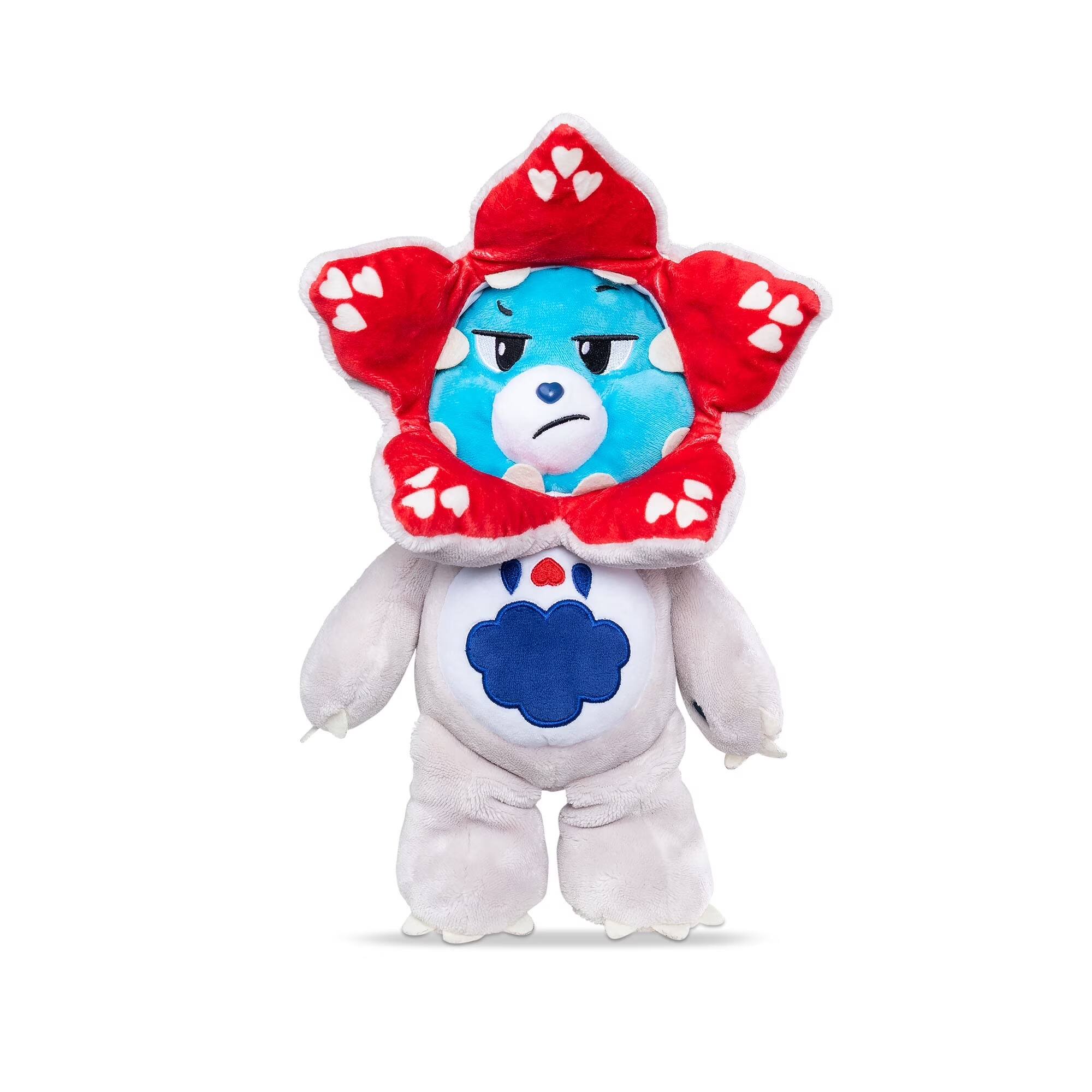 Alt View 2. Care Bears - Care Bears x Stranger Things Grumpy Bear as Demogorgon 12 Inch Plush - Black.