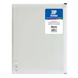 BAZIC Products - Clear Letter Size Zip Envelope