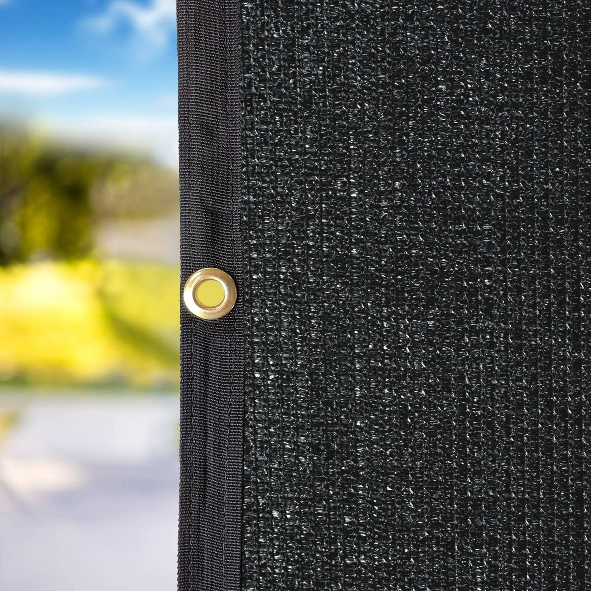 Alt View 5. Boyel Living - Black 8 ft. x 8 ft. RV Awning Privacy Side Sunblock Shade - Black.