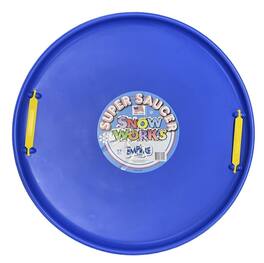 Toynk - Super Saucer 28-Inch Round Snow Sled with Handles | Manufactured here in the USA - Blue
