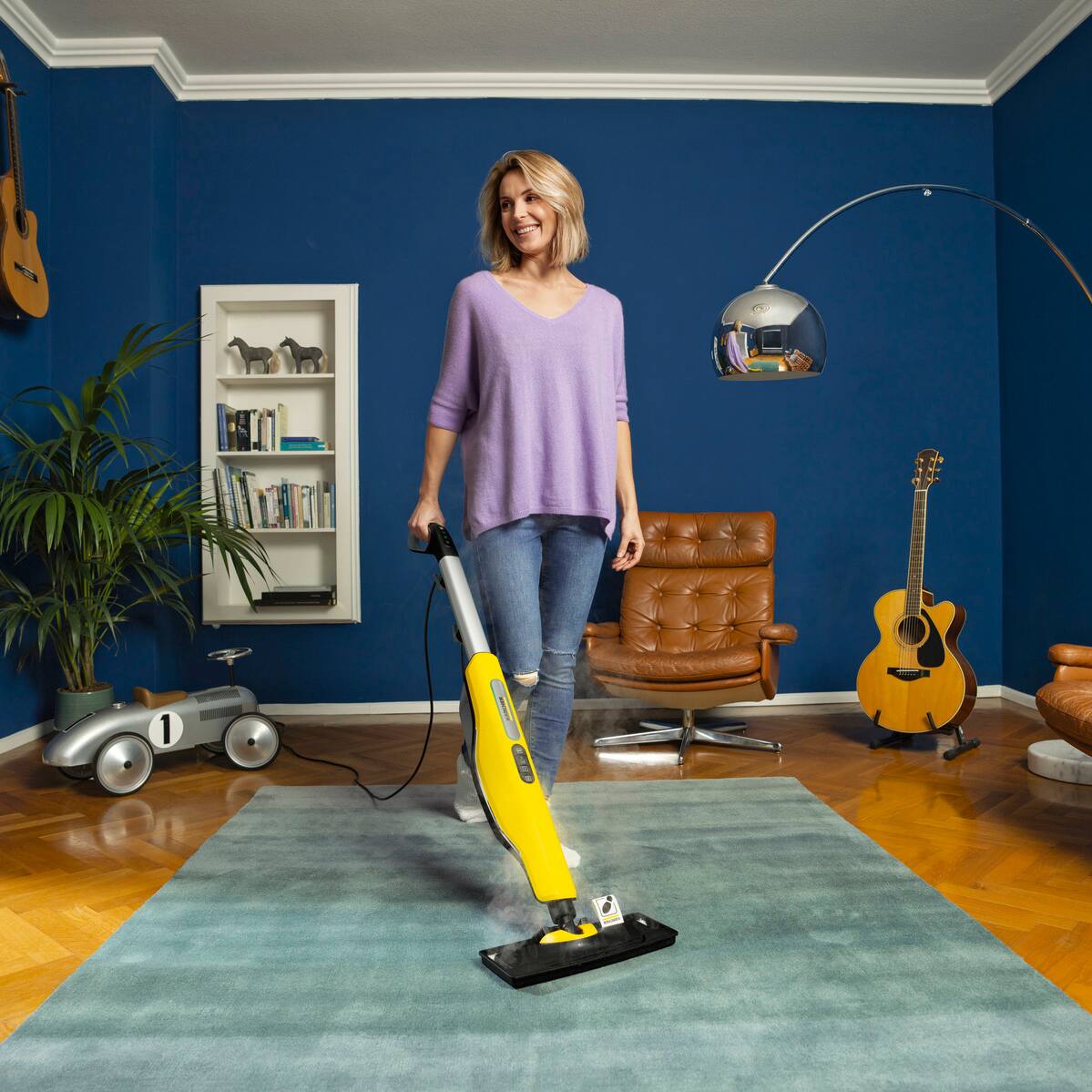 Alt View 1. Karcher - SC 3 Upright Steam Mop for Hard Floors and Carpets, 30 Second Heat Up.