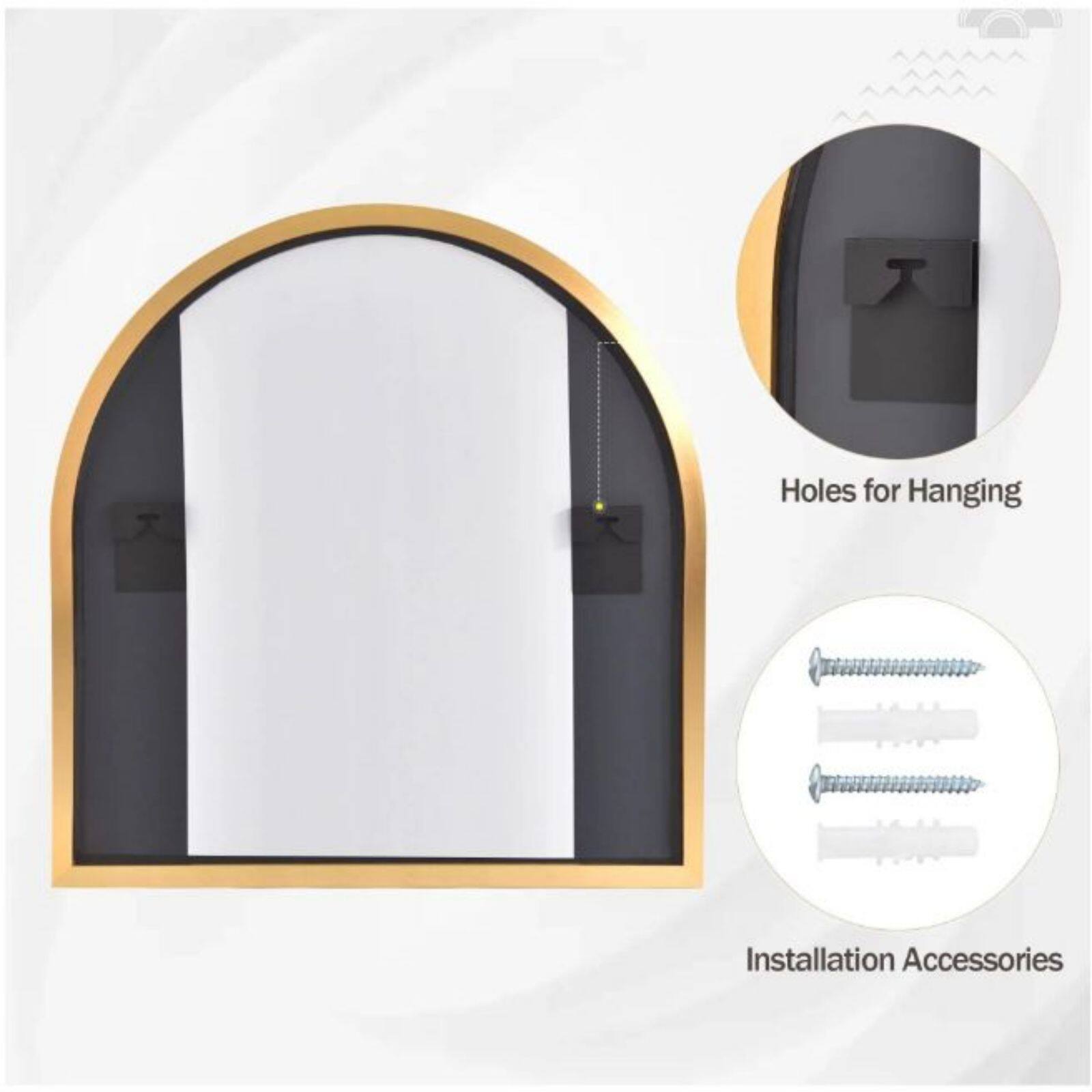 Holes for Hanging  
Installation Accessories