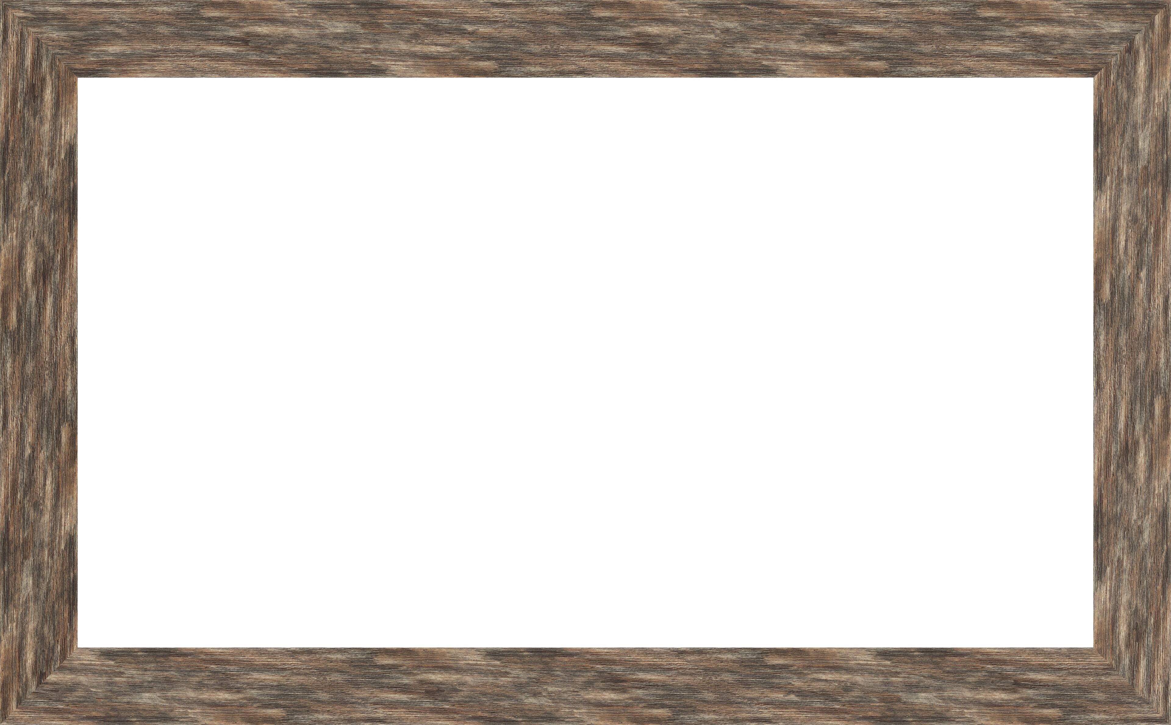 Alt View 15. Deco TV Frames - Premiere Bezel for Samsung the Frame TV - 50" - Distressed Barnwood.