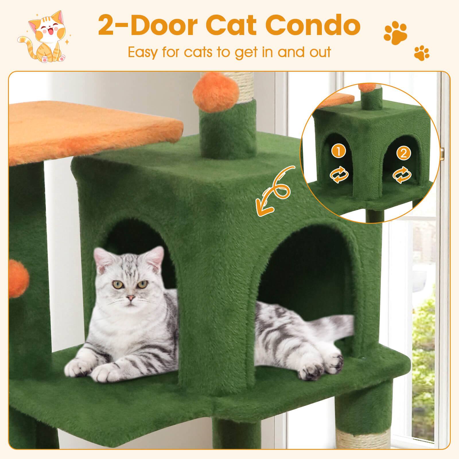 2-Door Cat Condo  
Easy for cats to get in and out