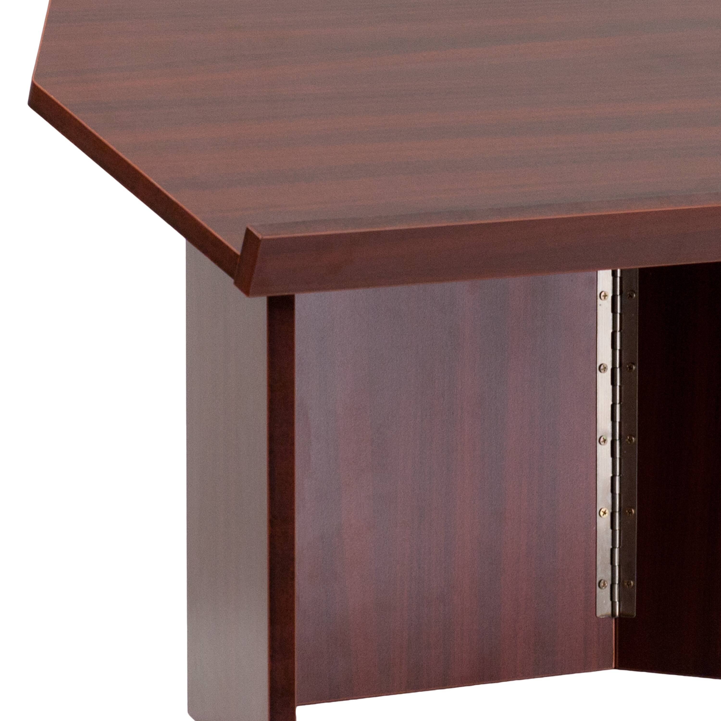 Alt View 9. Emma + Oliver - Foldable Tabletop Lectern - Mahogany.