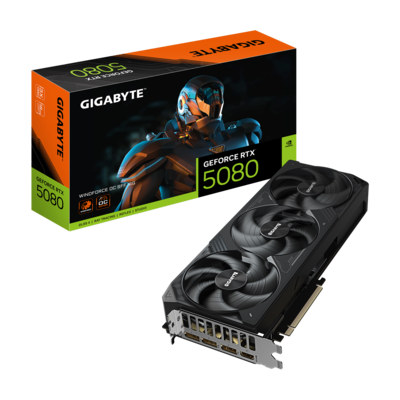 GIGABYTE NVIDIA GeForce RTX 5080 WINDFORCE OC SFF 16G GDDR7 PCI GIGABYTE NVIDIA GeForce RTX 5080 WINDFORCE OC SFF 16G GDDR7 PCI