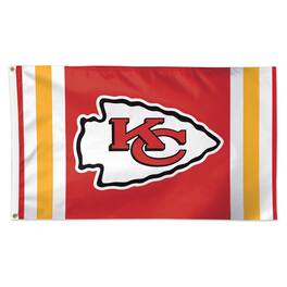 WinCraft - Kansas City Chiefs 3' x 5' Vertical Stripes Deluxe Single-Sided Flag - Multicolor