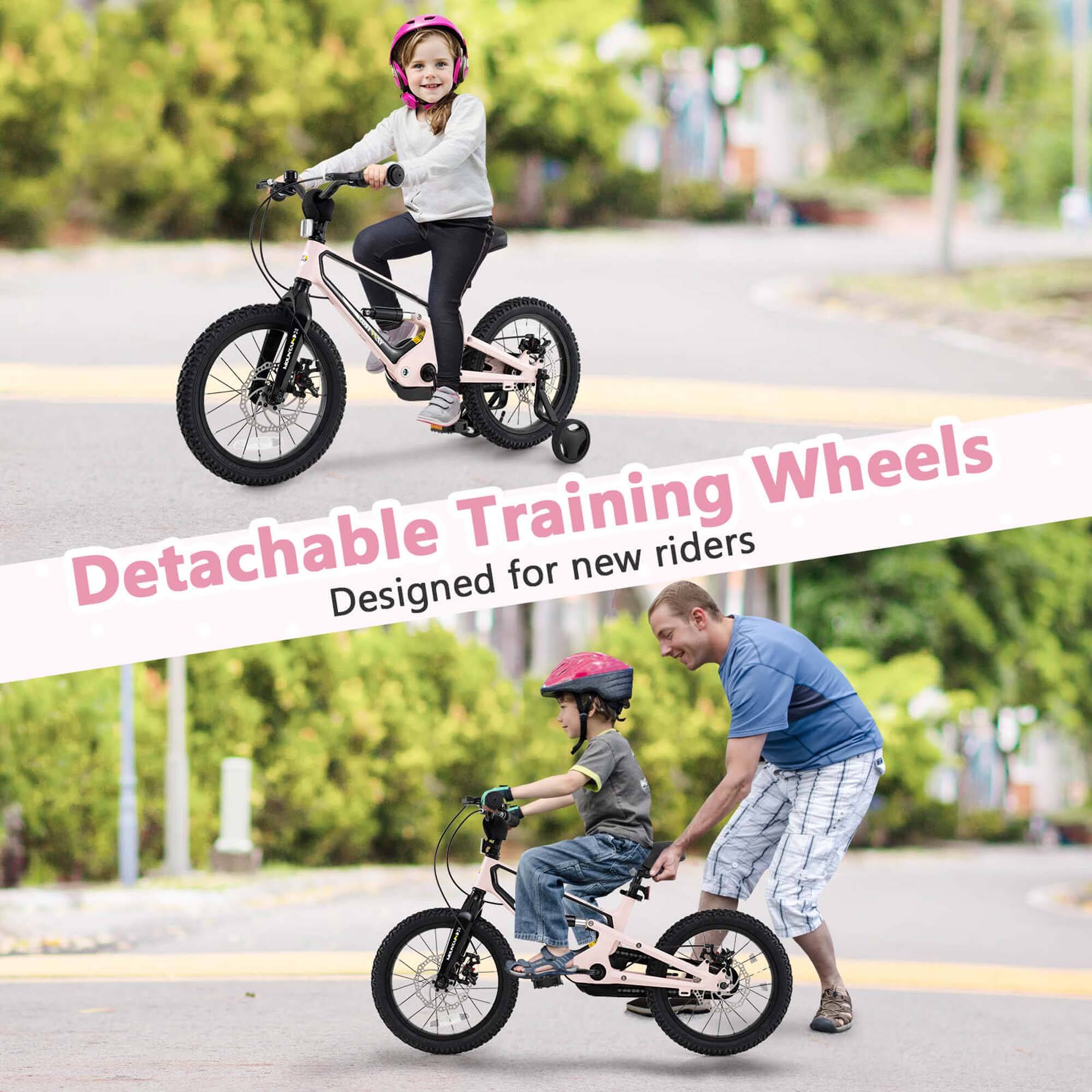 Detachable Training Wheels  
Designed for new riders