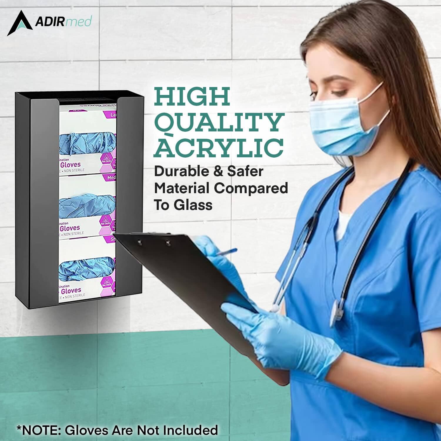 ADIRmed Gloves NON STERILE HIGH QUALITY ACRYLIC Durable & Safer Material Compared To Glass Gloves NON STERILE *NOTE: Gloves Are Not Included