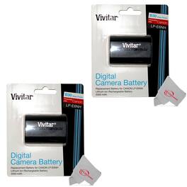 Vivitar - CBE6NH 7.4V 2000mAh Li-ion Battery for Canon LP-E6NH - 2 Count