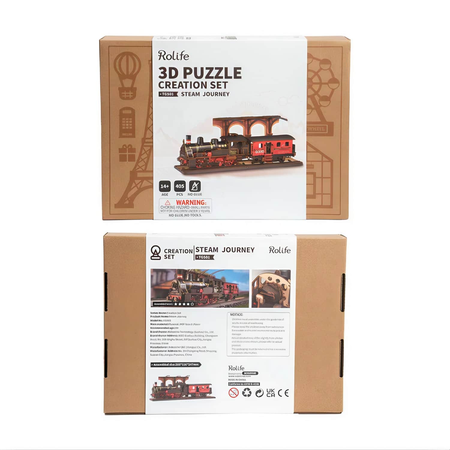 DIY 3D Puzzle - Steam Journey Train - 405pcs price history on PriceWatchPro
