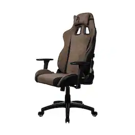 Arozzi - Avanti Soft Fabric Ergonomic Gaming Chair – Cold Cured Molded Foam with Reclining Steel Frame - Brown
