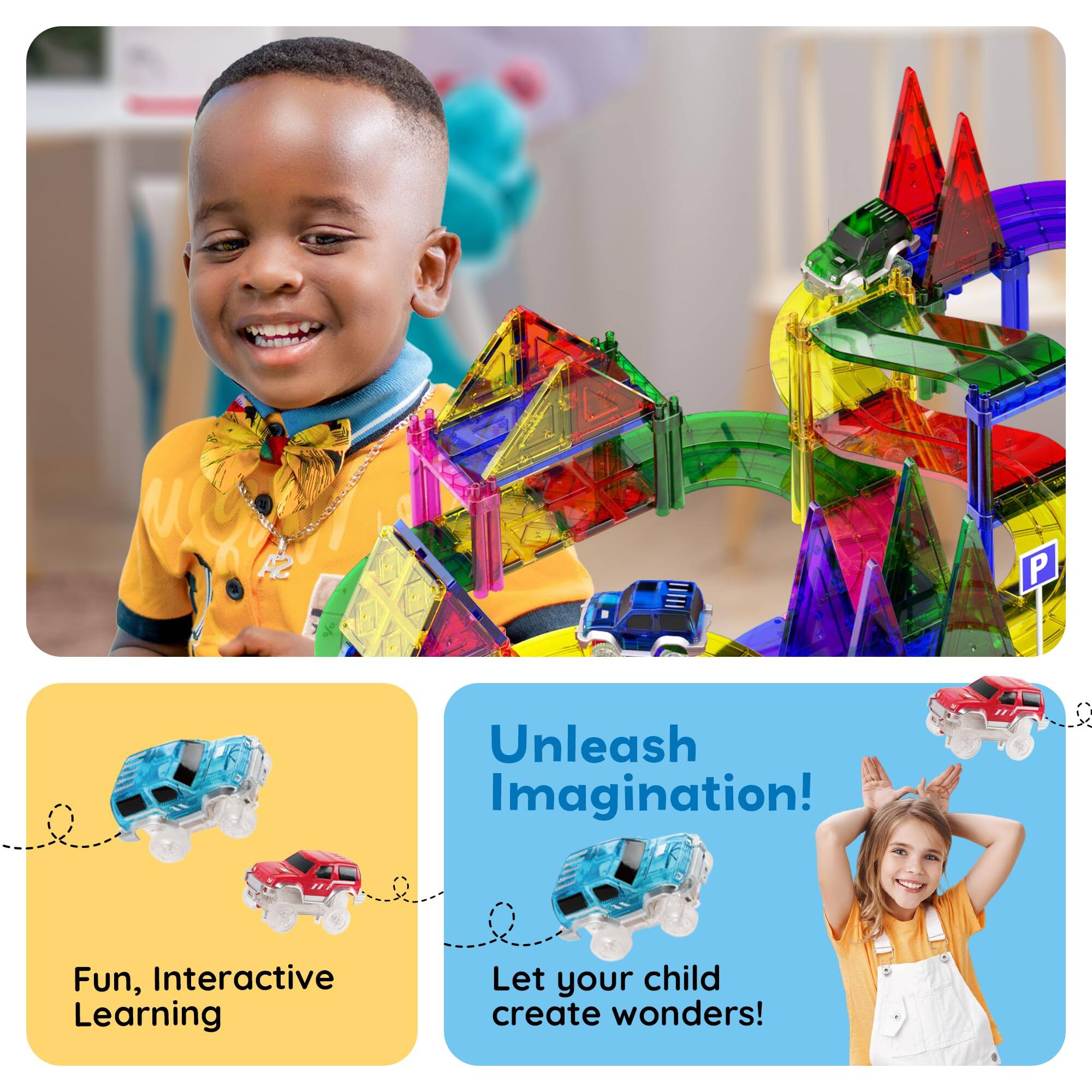 Unleash Imagination!  
Fun, Interactive Learning  
Let your child create wonders!