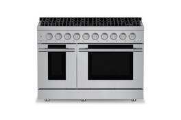Hauslane - HausPro 48 in. 8 Burners (20,000 BTU) Freestanding Dual Fuel Range - Stainless Steel