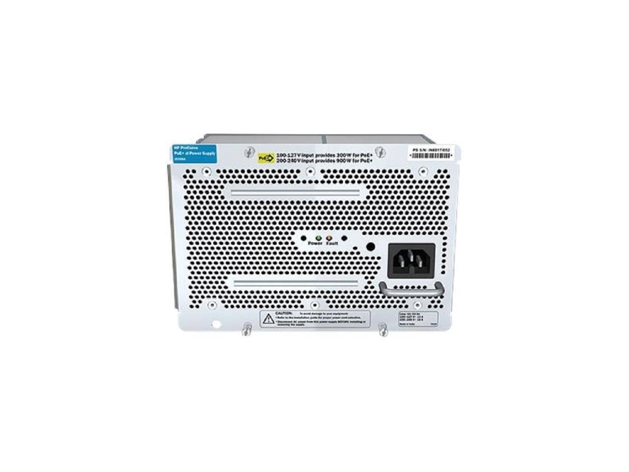 - Profue PUE- a Peer Supply
- 100-127V input provides 300W for PoE
- 200-240V input provides 900W for PoE+
- Power Fault