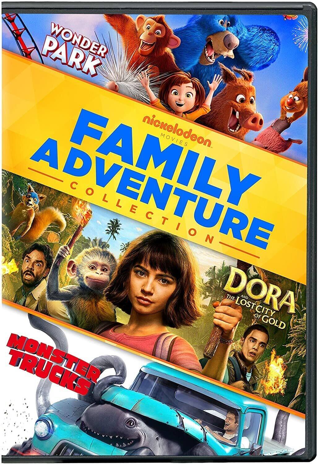Front. Nickelodeon Movies Family Adventure 3-Movie Coll   - DVD.