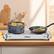 Angle. Cusimax - Portable Two 7.1" Burner 1800W Electric Hot Plate Infrared Glass Temper Control Cooktop For Dorm Office Coffee - Silver.