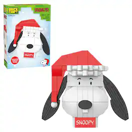 Peanuts Snoopy Christmas 141-Piece Brickcraft Building Set - White