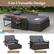 3-in-1 Versatile Design Patio Daybed Conversation Set Loveseat Sofa