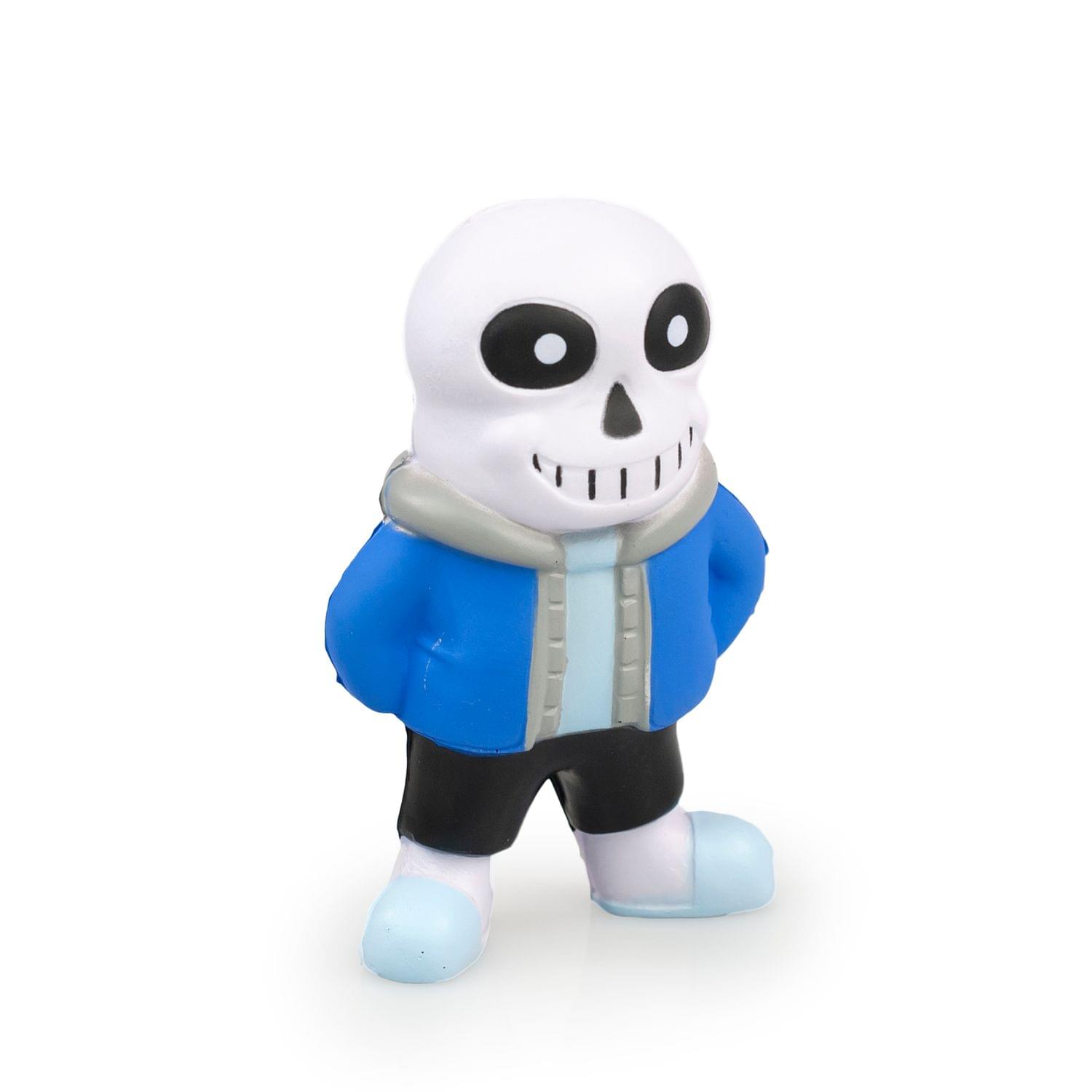 Alt View 2. Toynk - Undertale Video Game | Sans Character | 4 Inch Foam Figure - Blue.