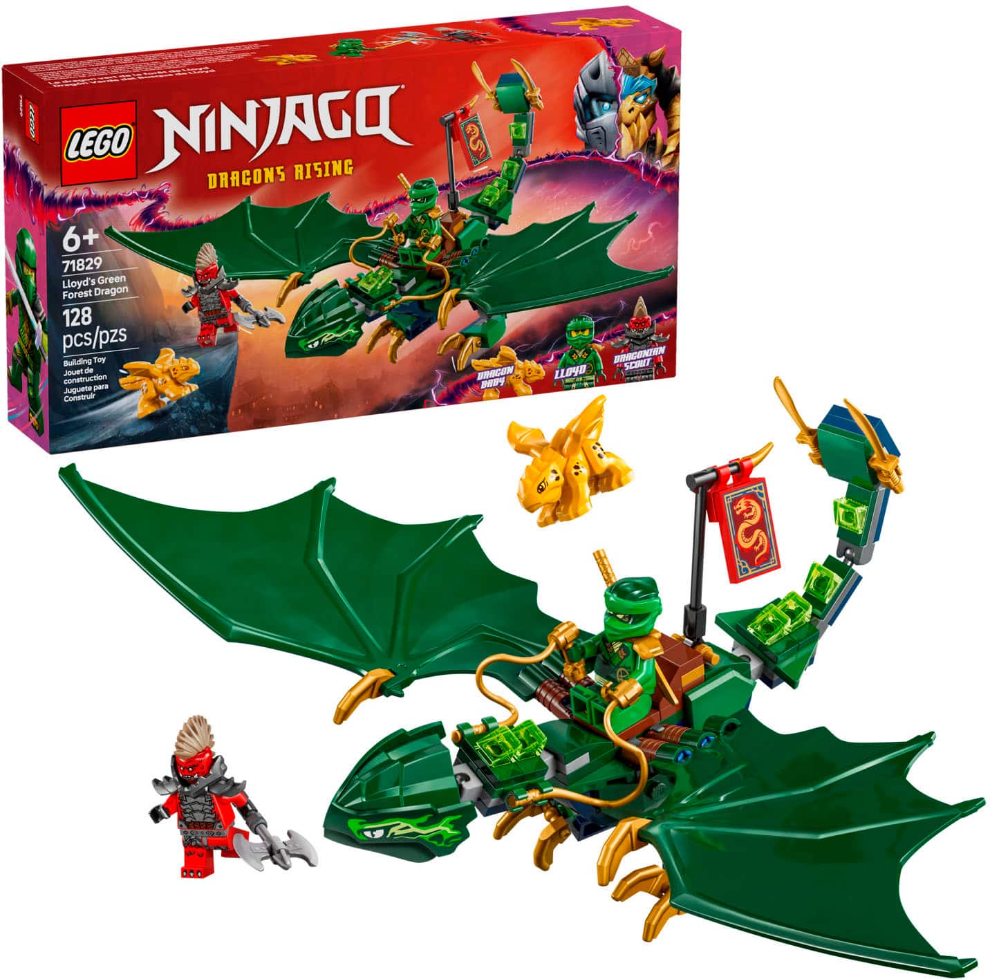 LEGO - NINJAGO Lloyd's Green Forest Dragon Toy 71829