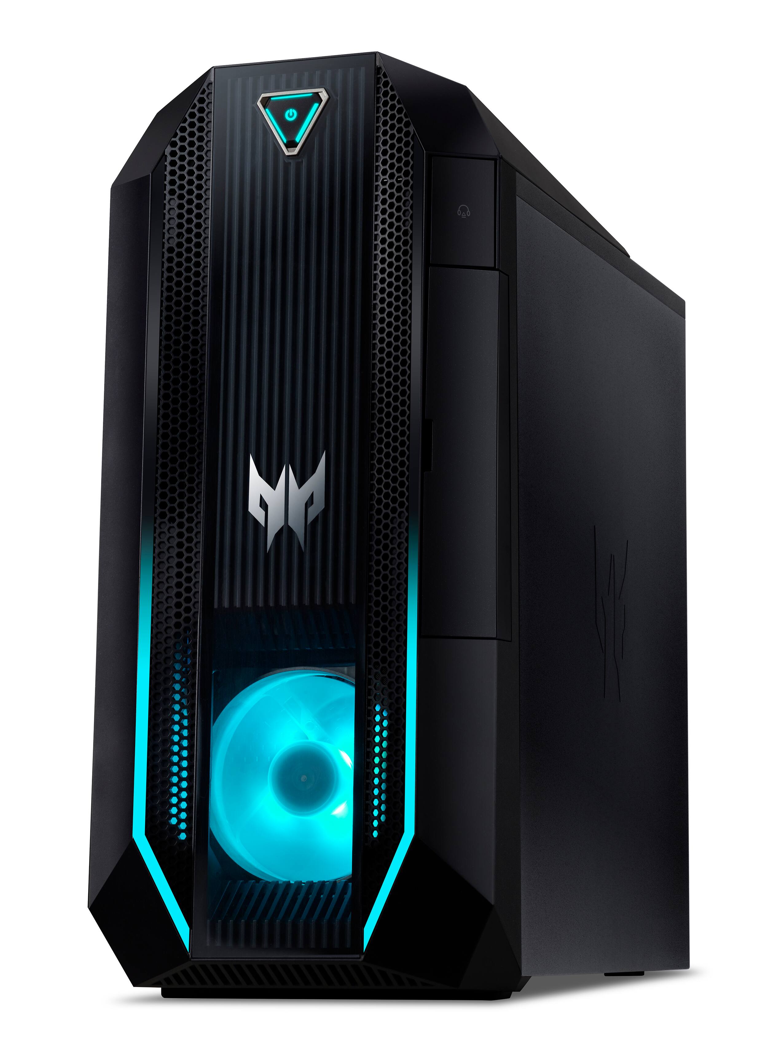 Left. Acer - Predator Orion - Gaming Desktop - Intel Core i7-11700F - 16GB Memory - 1TB HDD + 512GB SSD.