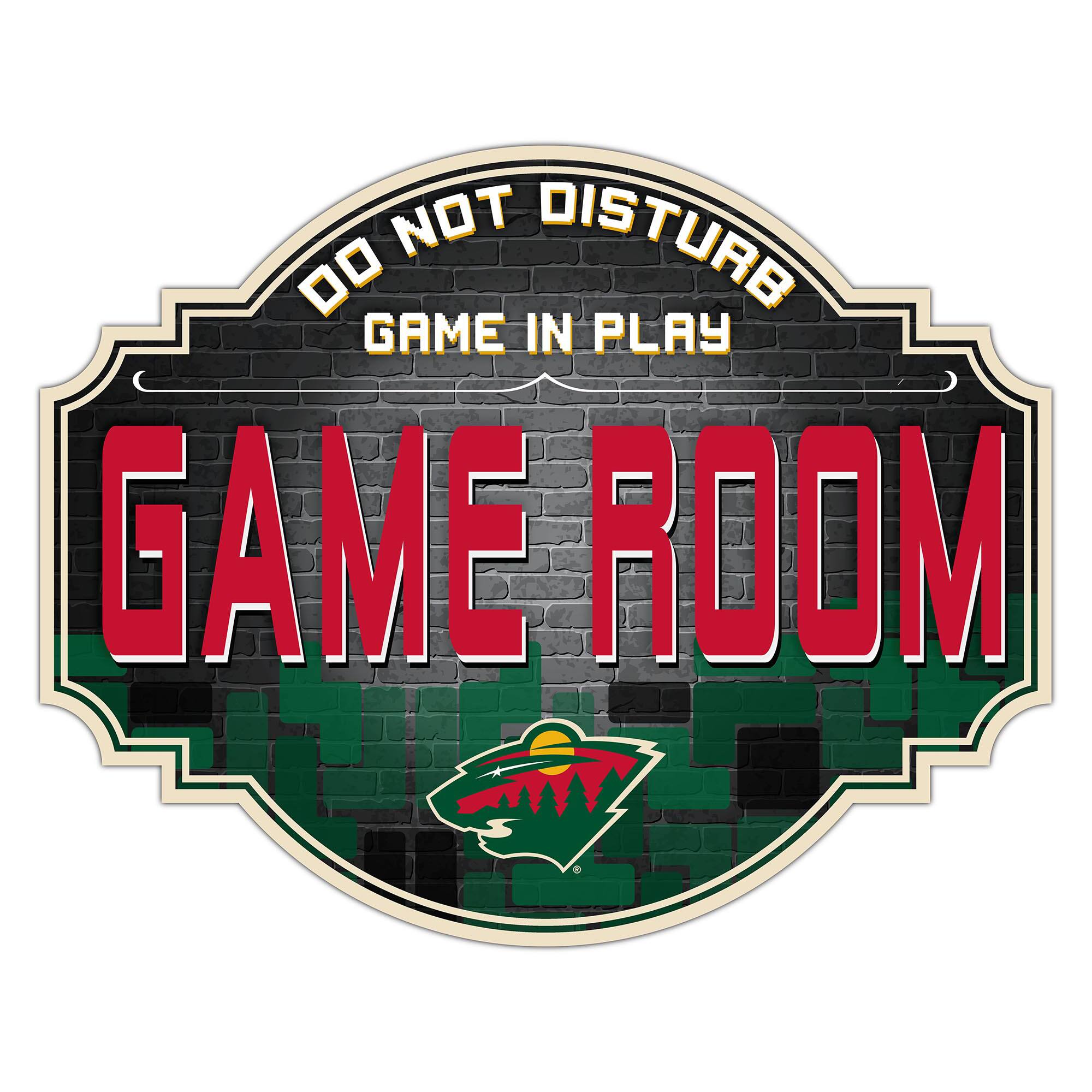 Minnesota Wild 12'' Game Room Tavern Sign